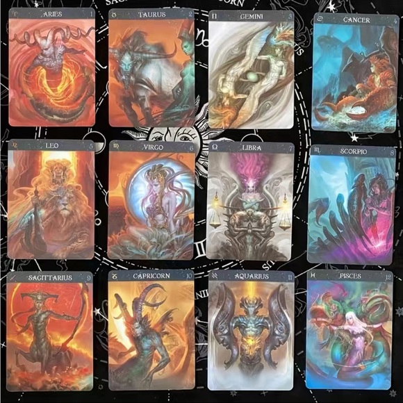 ✨ Barbieri Zodiac Oracle card deck by Barbara Moore ✨ - Picture 4 of 12